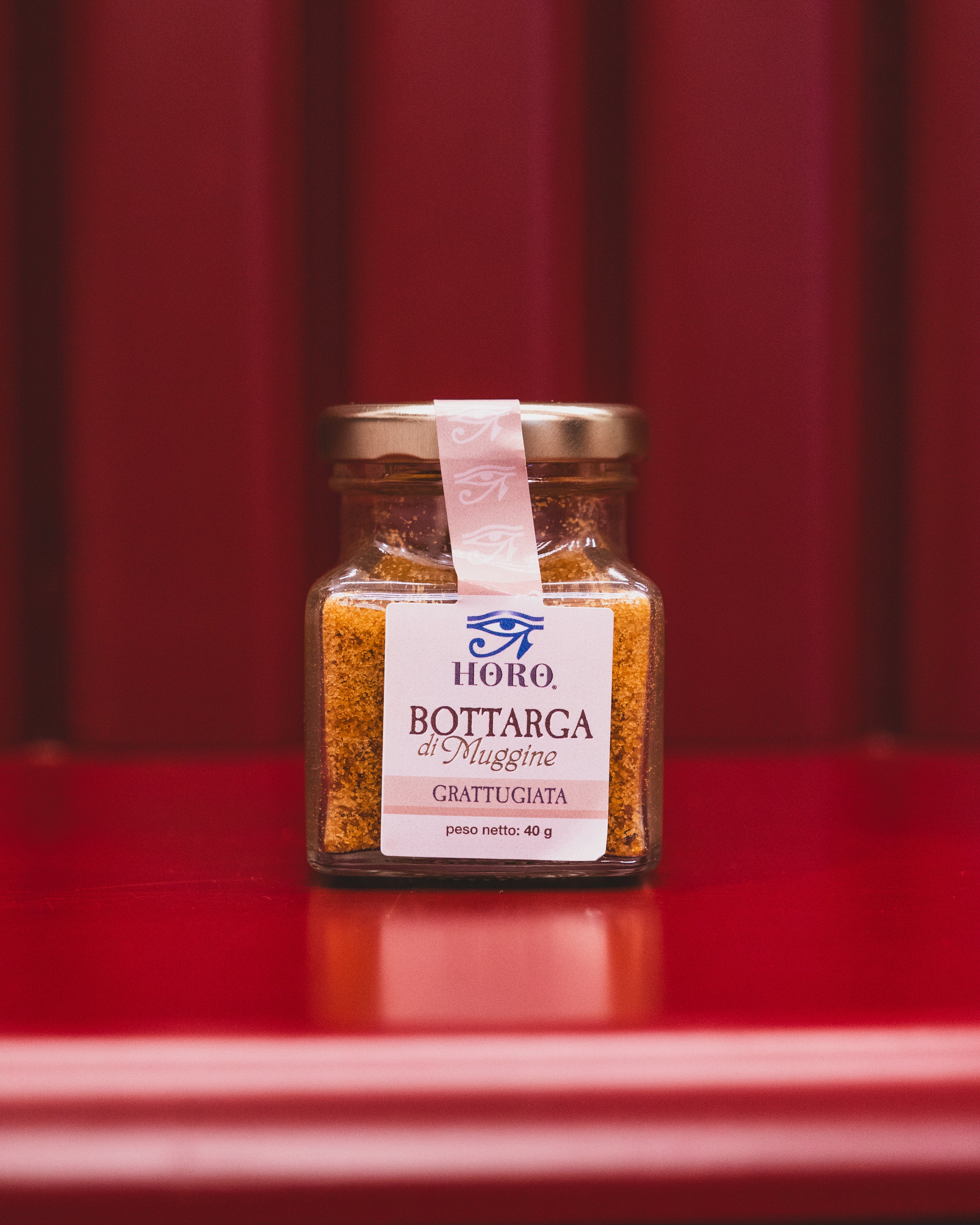 Bottarga grattugiata nel vasetto